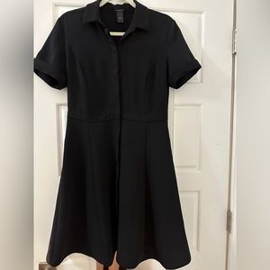 Black Ann Taylor Collared Dress